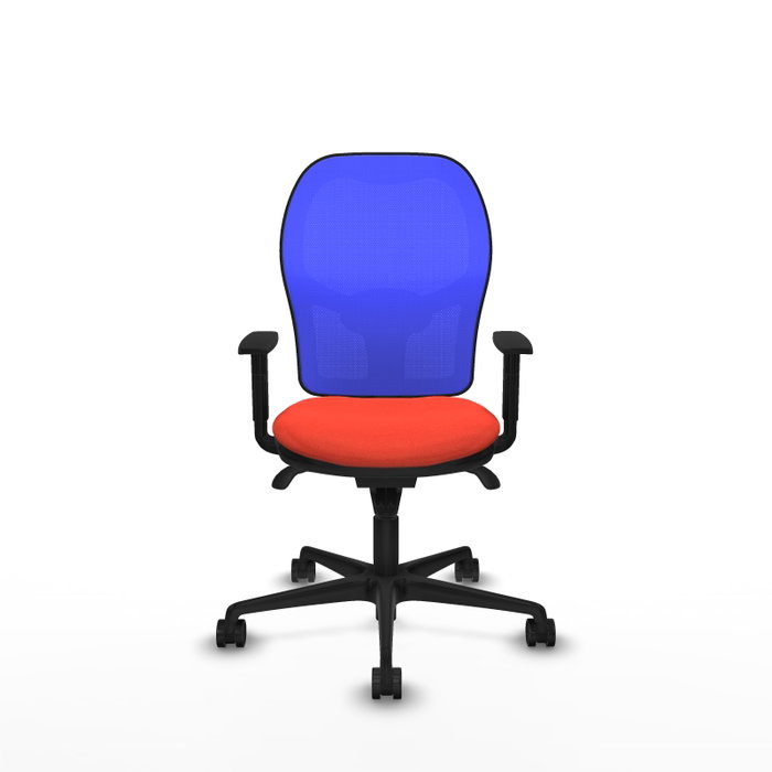 Piqueras y Crespo Chaise de Bureau Jorquera Orange Foncé et Bleu