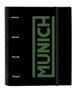 Munich Reliure à anneaux Munich Caviar Noir 27 x 32 x 3,5 cm