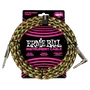 ERNIEBALL Câble d'instrument tressé Jack-Jack 5,49 m