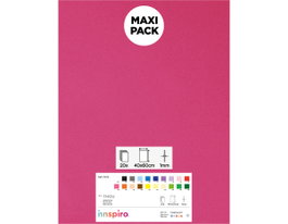 Innspiro Goma EVA rose foncé, 20 feuilles de 40x60cm x 1mm