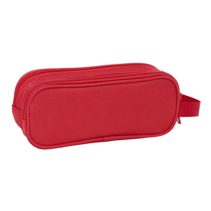 Trousse Fourre-Tout Double Sevilla Fútbol Club Rouge 21 x 8 x 6 cm