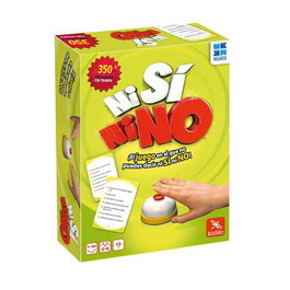 World Brands Juego ni si ni no compacto - Jeu de société compact avec 50 cartes de questions et sonnette - Dimensions: 16x5x22 cm