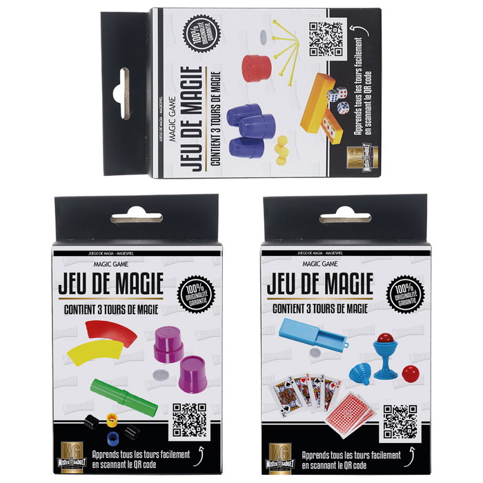 Mister Gadget Lot de 3 jeux de magie Mister Gadget Lot de 3 jeux de magie