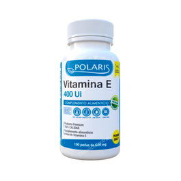 POLARIS Vitamine E 400UI Naturelle 100 Perles Complément Alimentaire Antioxydant