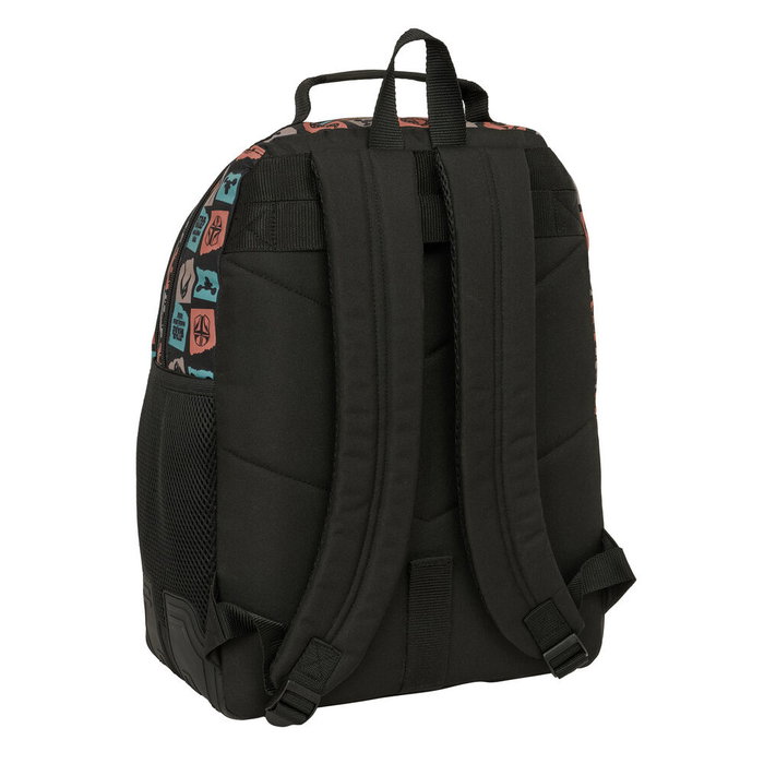 Safta Sac à dos double avec renforts adaptable sur chariot 32x42x15cm