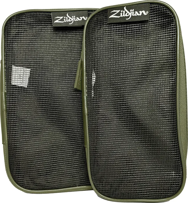 Zildjian Kit de 2 pochettes à accessoires pour baguettes et accessoires - Vert sauge