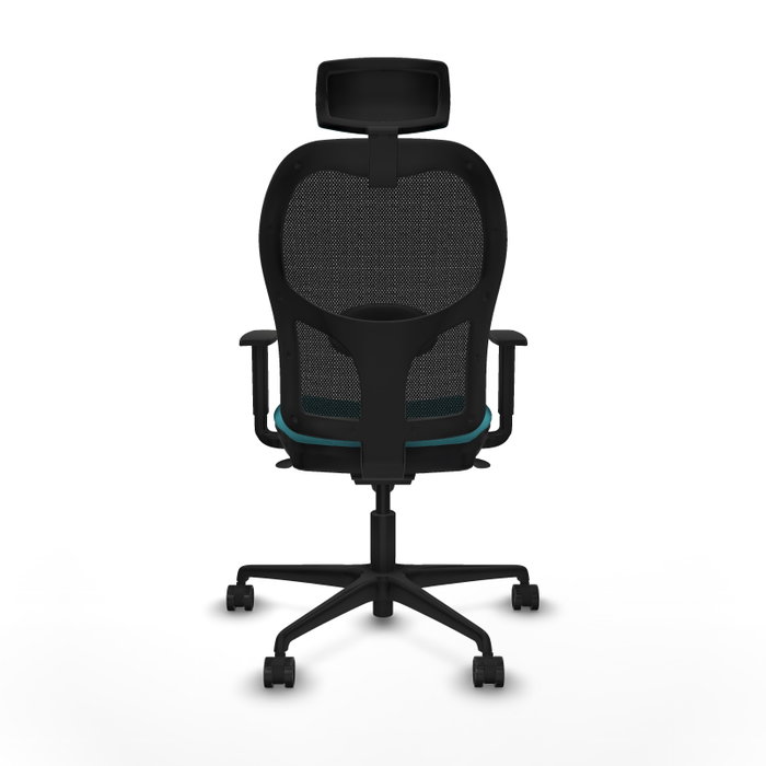 Piqueras y Crespo Chaise de Bureau Jorquera Turquoise et Noir Piqueras y Crespo Chaise de Bureau Jorquera Turquoise et Noir