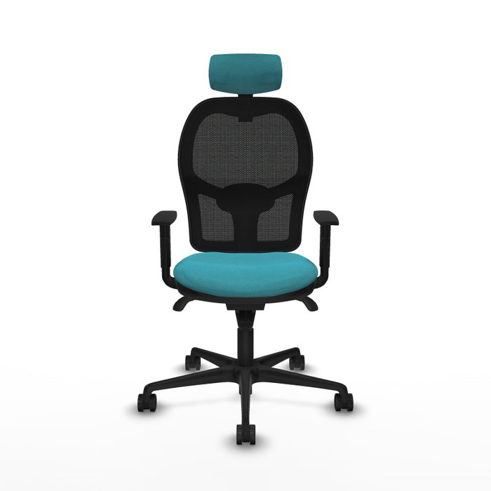 Piqueras y Crespo Chaise de Bureau Jorquera Turquoise et Noir Piqueras y Crespo Chaise de Bureau Jorquera Turquoise et Noir