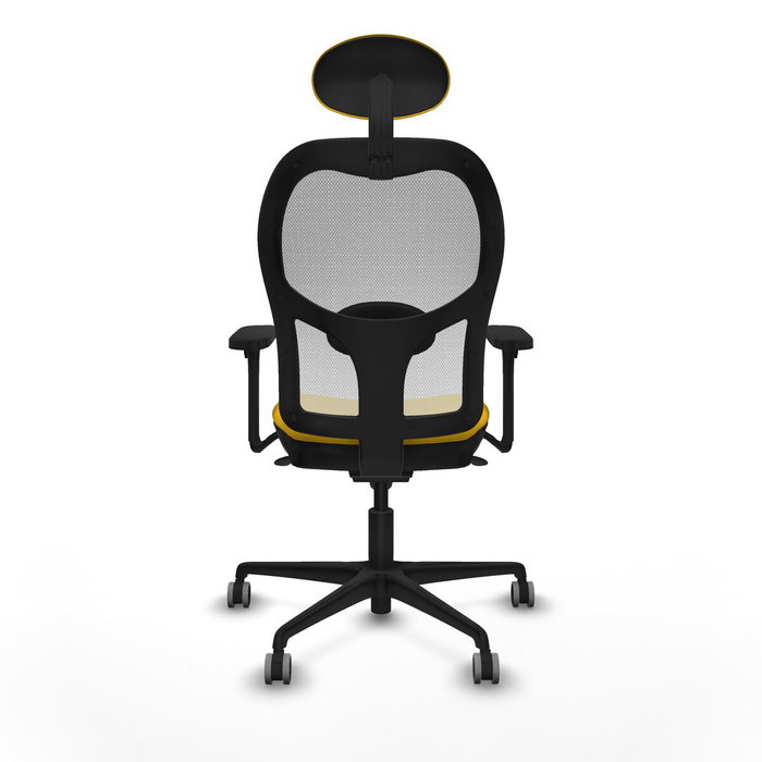 Piqueras y Crespo Chaise de Bureau avec Appui-tête 3D036G1 Jaune Piqueras y Crespo Chaise de Bureau avec Appui-tête 3D036G1 Jaune