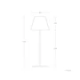 Lámpara de Suelo Lámpara de Pied Metal Moderne E27 Blanc Luminosité rétro ou actuelle - SKD-F1007
