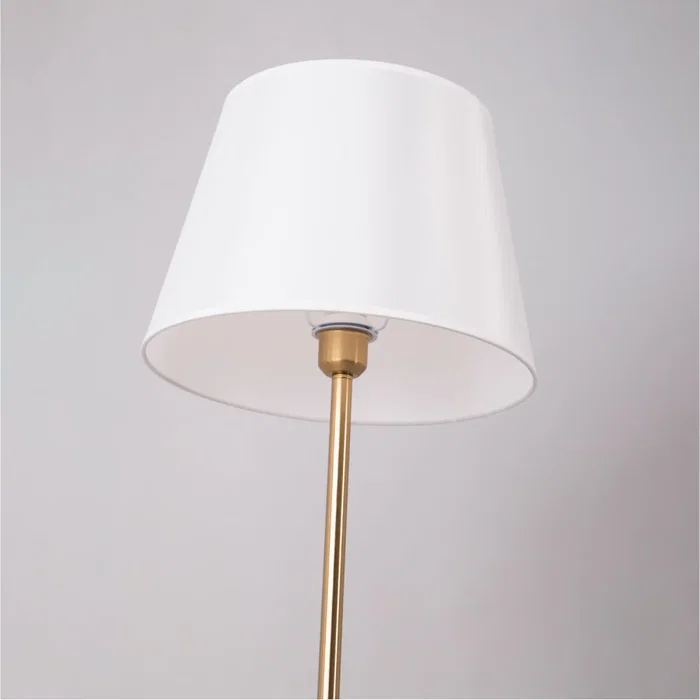 Lámpara de Suelo Lámpara de Pied Metal Moderne E27 Blanc Luminosité rétro ou actuelle - SKD-F1007
