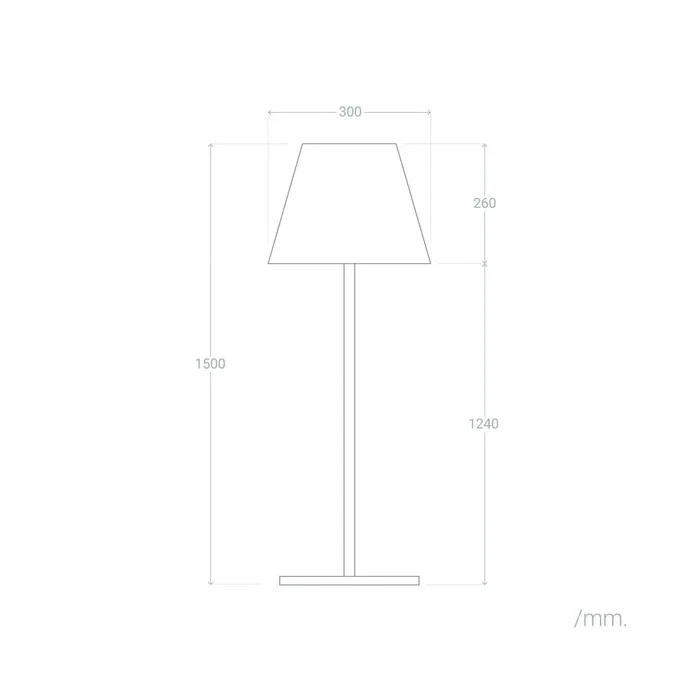 Olongapo [SKD-F1007] Lampadaire en métal, design minimaliste, ampoule E27 non incluse, hauteur 150 cm, 800 lumens
