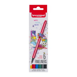 Bruynzeel Punta Fina Basica 6 Lot de 6 crayons à dessin techniques