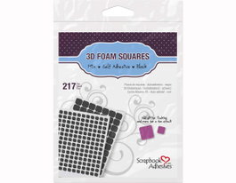 Scrapbook Adhesives by 3L Adhésifs mousse 3D carrés noirs 217 unités