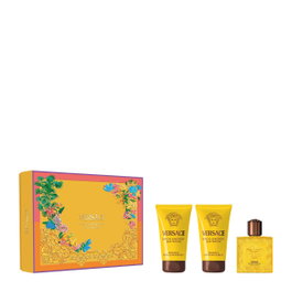 Versace Eros Energy Coffret Eau de Parfum, Gel Douche et Baume Après-Rasage 50 ml x3 pour Homme