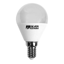 Silver Ampoule LED Décorative Sphérique E14 5W Blanc Chaud 3000K 320lm A+ Dimmable