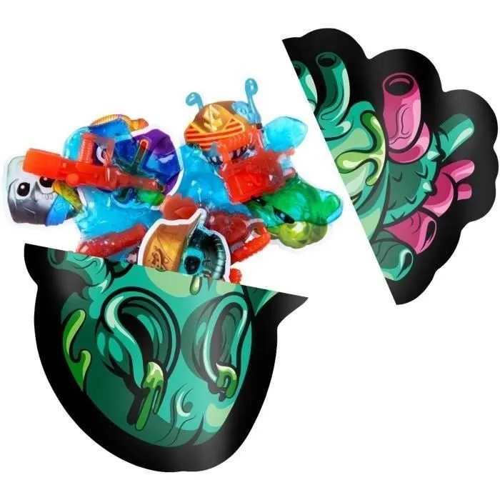 Moose Toys Figurine miniature Méga Alien Dissection Trésor X avec plus de 35 surprises et alien de 30 cm pour créer des aliens uniques