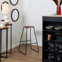 Home Deco Factory Taburet de bar en acacia