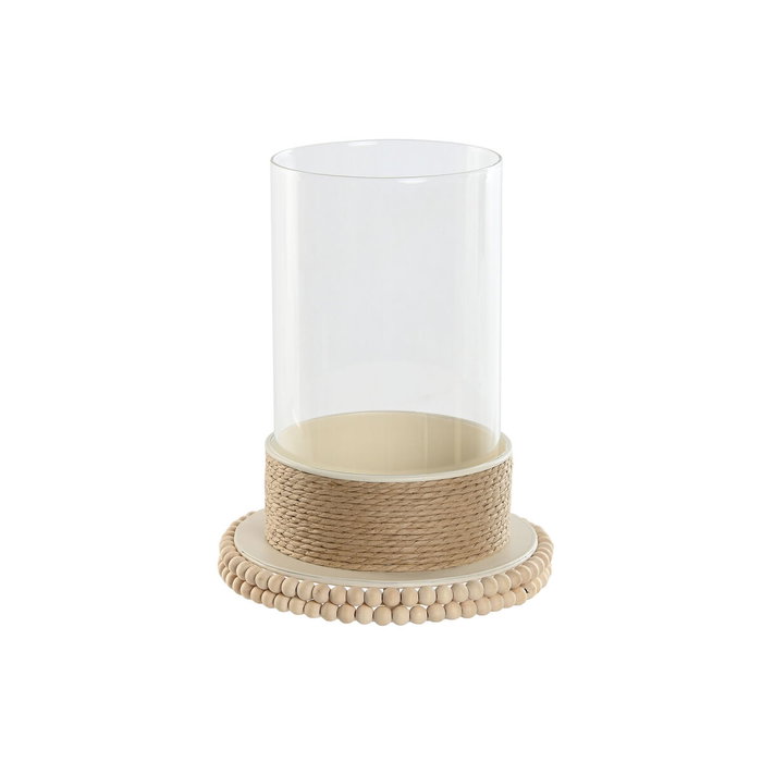 Bougeoir Home ESPRIT Marron Clair Métal Corde 17 x 17 x 23 cm Bougeoir Home ESPRIT Marron Clair Métal Corde 17 x 17 x 23 cm