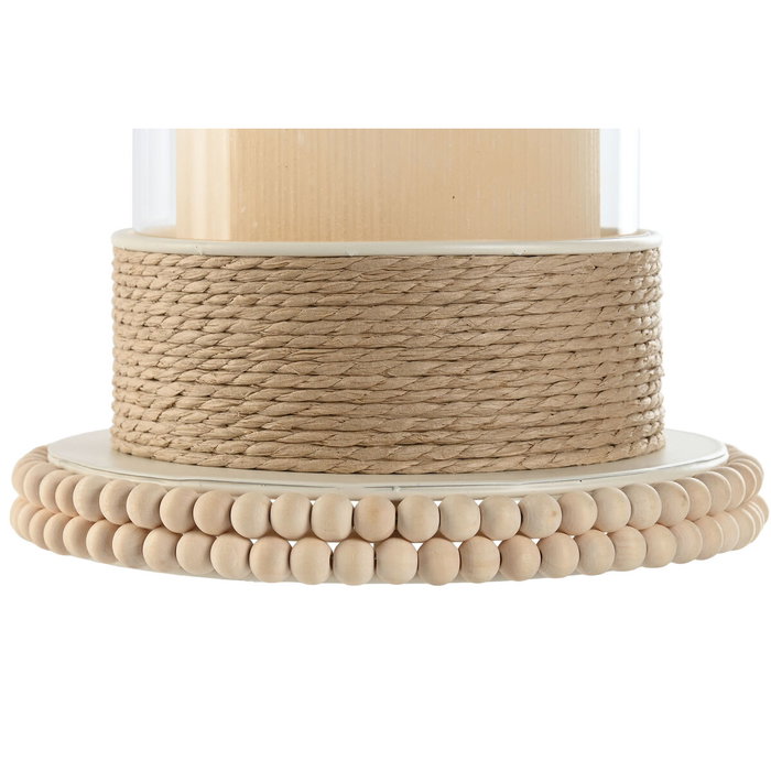 Bougeoir Home ESPRIT Marron Clair Métal Corde 17 x 17 x 23 cm Bougeoir Home ESPRIT Marron Clair Métal Corde 17 x 17 x 23 cm