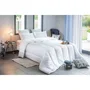 Couette en microfibre polyester 100% - Tempérée - Blanc - 220 x 240 cm - Pour 2 personnes - Garnissage 300g/m²