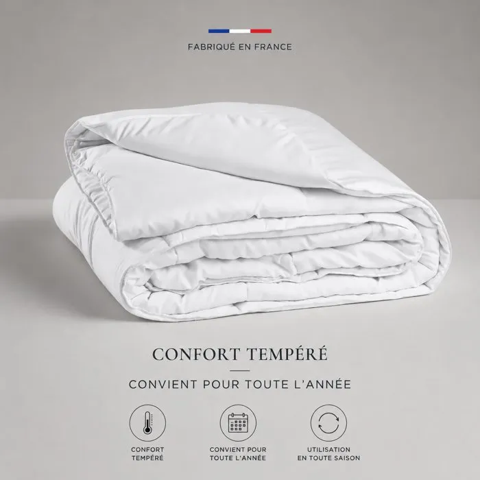 Couette Douceur Tempérée Blanche 220 x 240 cm
