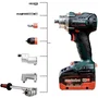 Metabo Perceuse-visseuse sans fil BS 18 LTX BL Q I 18 V avec MetaBOX 145 L, mandrin et porte-embouts à changement rapide, poignée supplémentaire et crochet de ceinture