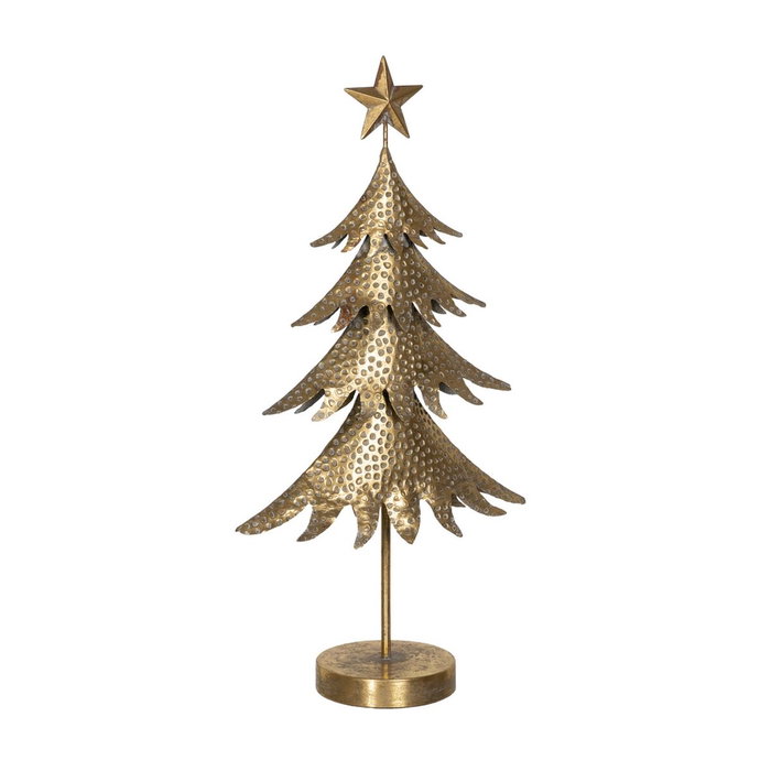Sapin de Noël Doré Fer Arbre 34 x 14 x 67,5 cm Sapin de Noël Doré Fer Arbre 34 x 14 x 67,5 cm