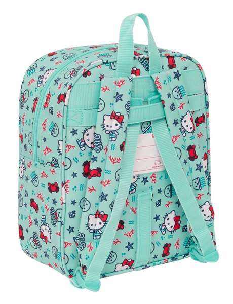 Safta Mochila sac à dos de garderie poussette Hello Kitty Sea Lovers 22 x 27 x 10 cm pour enfant 3 ans