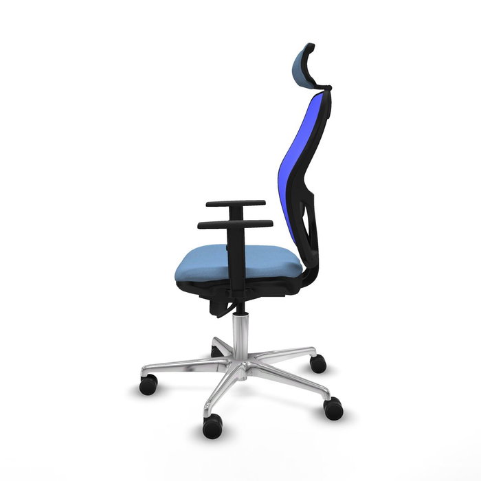 Piqueras y Crespo Chaise de Bureau avec Appui-tête Jorquera Bleu ciel