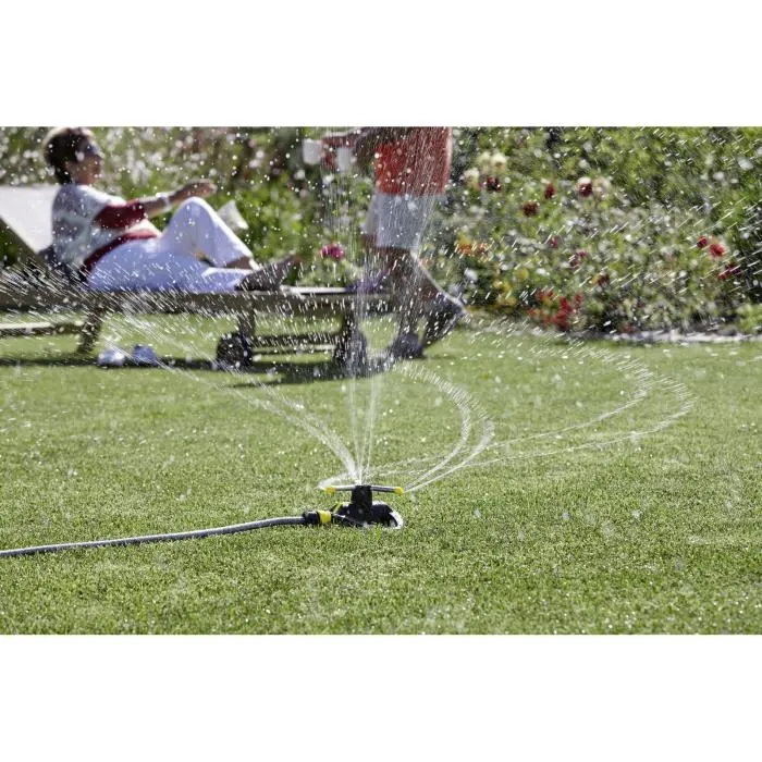 Karcher 26450190 Arroseur rotatif bras métal 130/3 - Système clic - Portée 13 m - 133 m²