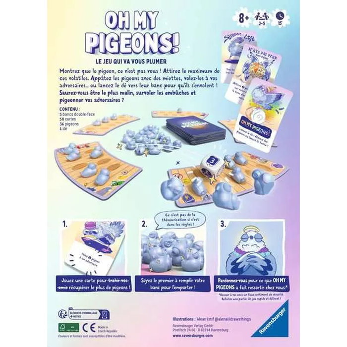 Ravensburger Oh My Pigeons Jeu d'ambiance
