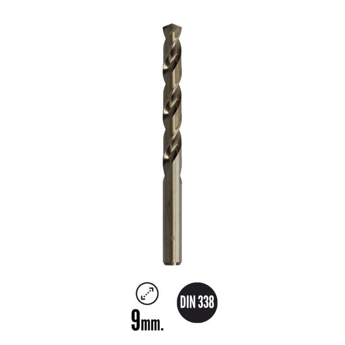WOLFPACK LINEA PROFESIONAL Broca au cobalt HSS cylindrique 9,00 mm
