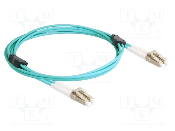 DELOCK Patch cord en fibre optique OM3 LC/PC duplex, 2m DELOCK Patch cord en fibre optique OM3 LC/PC duplex, 2m