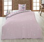 DISNEY Housse de couette Stitch 140x200 cm avec housse d'oreiller 65x65 cm en coton polyester 50/50 pour lit 90 cm
