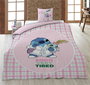 DISNEY Housse de couette Stitch 140x200 cm avec housse d'oreiller 65x65 cm en coton polyester 50/50 pour lit 90 cm
