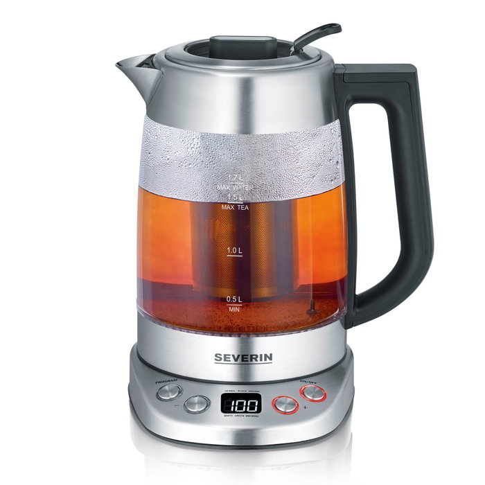 Severin WK 3480 Glass Tea / Water Kettle Deluxe Severin WK 3480 Glass Tea / Water Kettle Deluxe