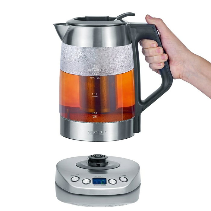 Severin WK 3480 Glass Tea / Water Kettle Deluxe Severin WK 3480 Glass Tea / Water Kettle Deluxe