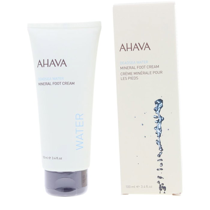 Ahava Crème minérale pour les pieds au Sel de la Mer Morte hydratante et apaisante 100 ml