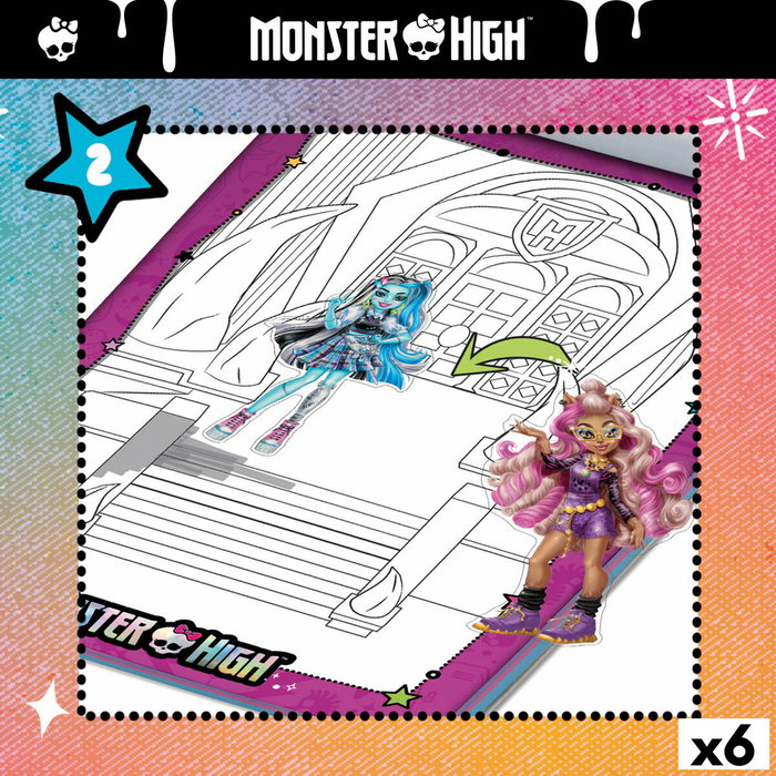 Kit de Dessin Monster High (6 Unités)