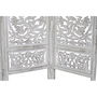 Paravent DKD Home Decor Blanc Bois de manguier Bois MDF 150 x 2 x 180 cm