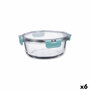 Quid Récipient Hermétique Verre Purity 18x7,6 cm - 97 cL (6 Unités)