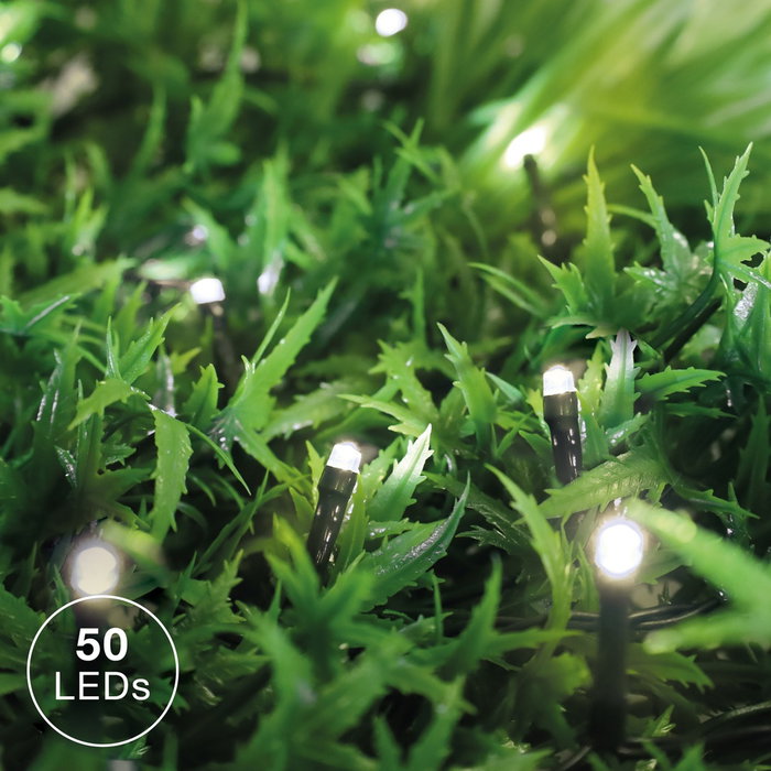 Bambasy Guirlande LED 5m 8 fonctions Lumière chaude
