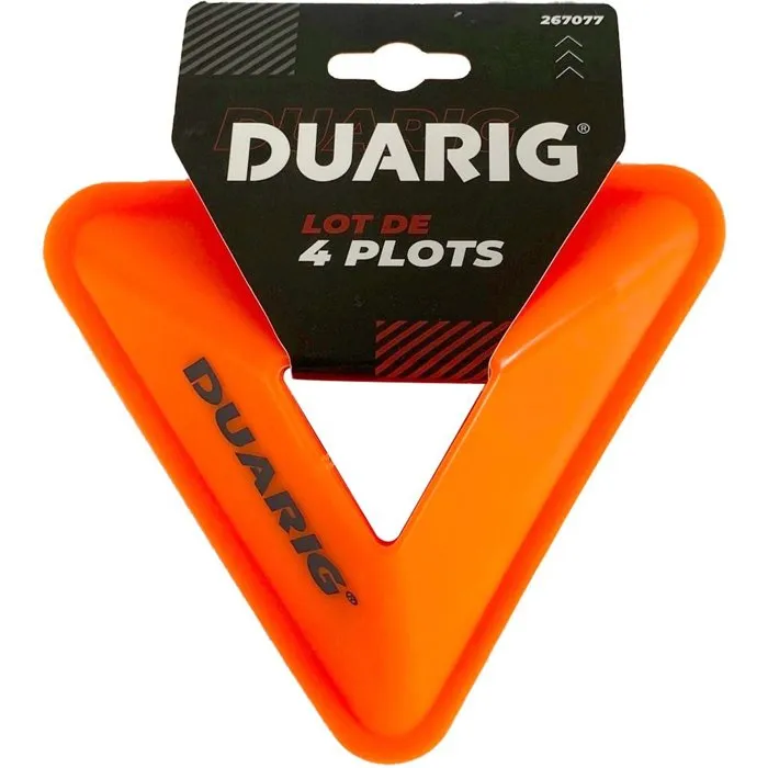 Duarig Lot de 4 plots d'entraînement triangulaires Duarig Lot de 4 plots d'entraînement triangulaires