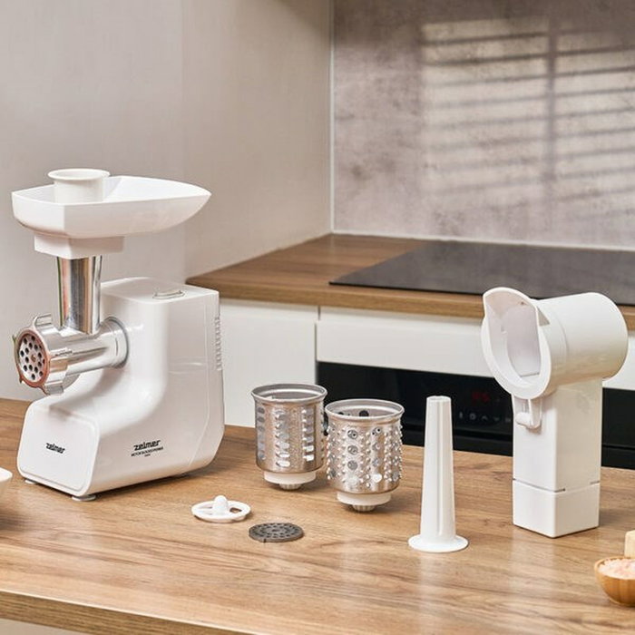 Zelmer ZMM3512B Hachoir Blanc Argenté Métal 1500 W Zelmer ZMM3512B Hachoir Blanc Argenté Métal 1500 W