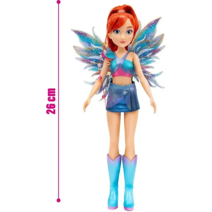 Winx - Poupée Winx Fairy Bloom 26 cm (WNX762) - Figurine de fée articulée - Bloom, Stella, Musa, Flora, Tecna, Aisha - À partir de 3 ans Winx - Poupée Winx Fairy Bloom 26 cm (WNX762) - Figurine de fée articulée - Bloom, Stella, Musa, Flora, Tecna, Aisha - À partir de 3 ans