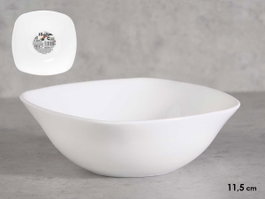 Vivalto Bol Carré en Opal Blanc 11 x 11 cm (Set de 48)
