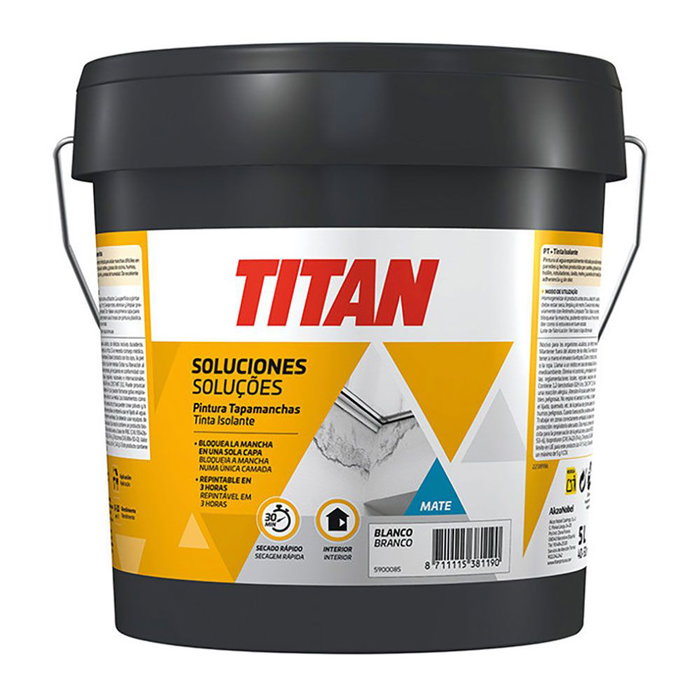 Titan Peinture tapamanchas blanc mat, 1 l Titan Peinture tapamanchas blanc mat, 1 l