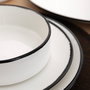 Ariane Plat Rond Vital Filo 21 cm Porcelaine Blanche Renforcée