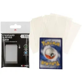 Konix Standard Sleeves - 100 Pochettes Protectrices 67x92 mm Transparentes - Compatible Magic: The Gathering et Pokémon - Protection Contre l'Usure et l'Humidité